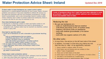 Bentazone VI Advice Sheet